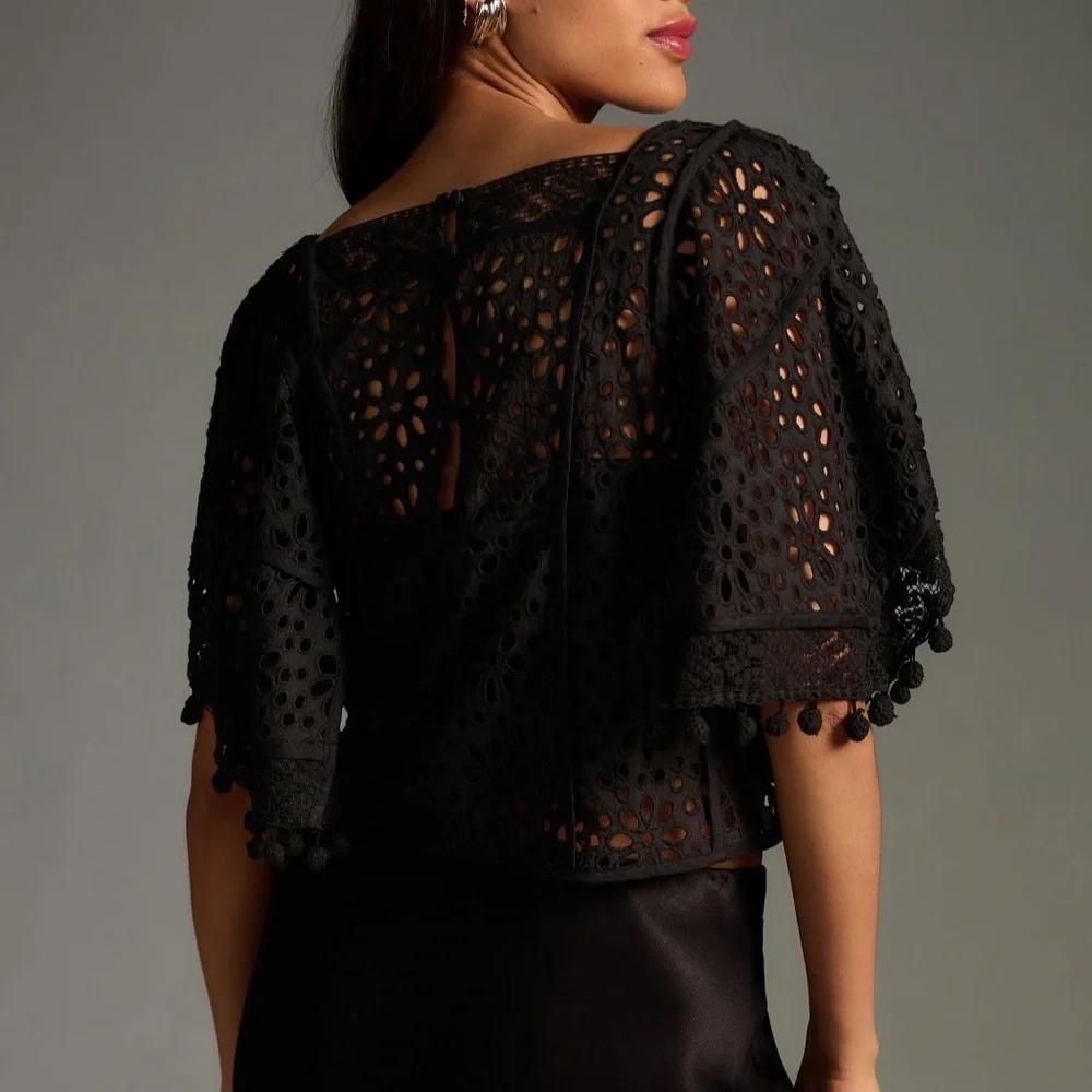 Victorian Cutwork Blouse NWT M